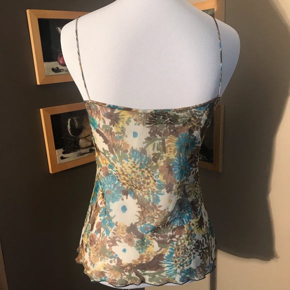 ELEGANT 100% Silk And Rayon Top By Yigal! - Picture 2 of 3